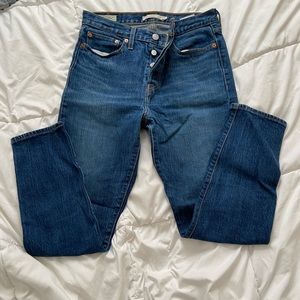 Levi wedgie button fly jeans